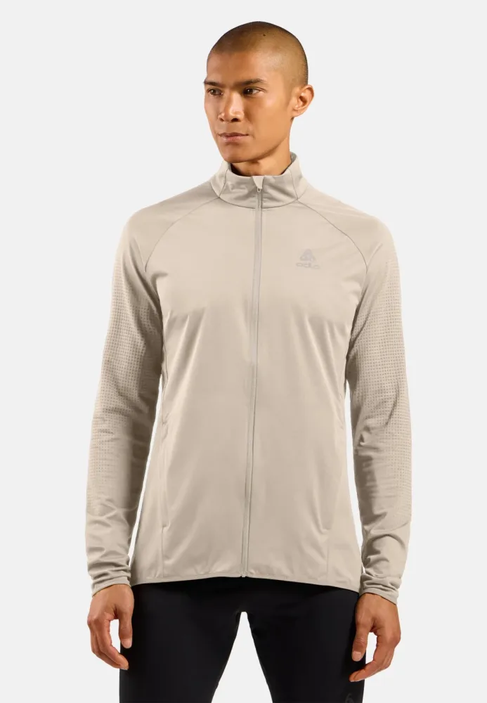 Odlo Zeroweight Warm Hybrid Laufjacke für Herren - Training, Running - beige, S
