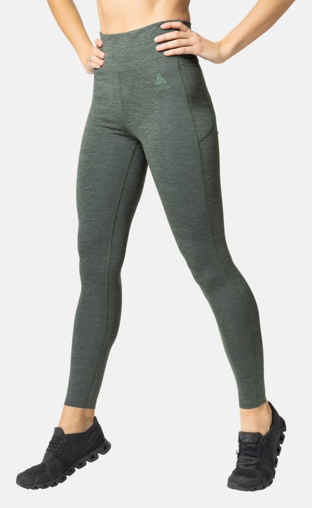 Odlo Active 365 Melange Lauftights für Damen - Training, Running - grün, XS