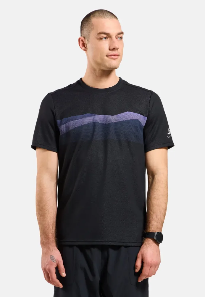 Odlo F-Dry Ridgeline T-Shirt für Herren - Wandern - schwarz, S