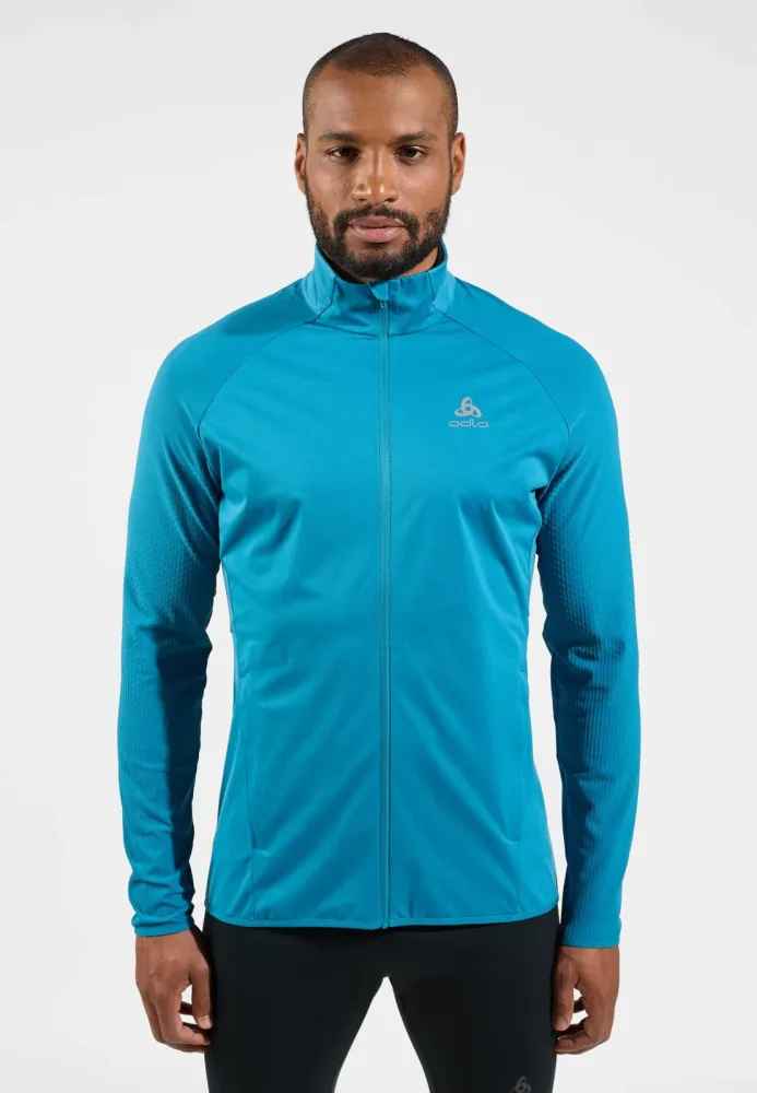 Odlo Zeroweight Warm Hybrid Laufjacke für Herren - Training, Running - blau, S