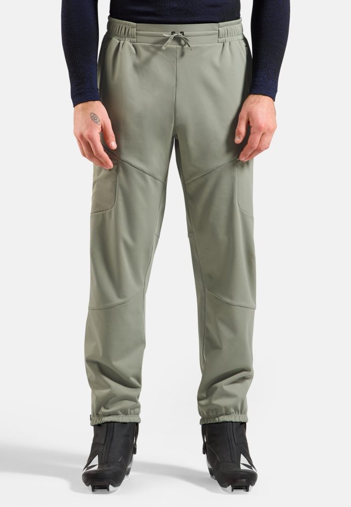 Odlo Zeroweight Windproof X Warm Langlaufhose für Herren - Skilanglauf - grün, XL