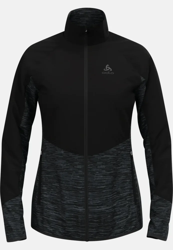Odlo Essential Insulator Hybrid Laufjacke für Damen - Running - schwarz, XS