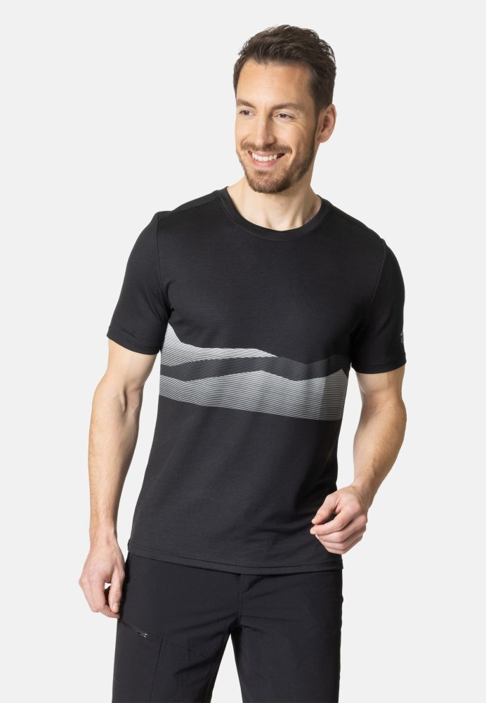 Odlo F-Dry Ridgeline T-Shirt für Herren - Wandern - schwarz, S
