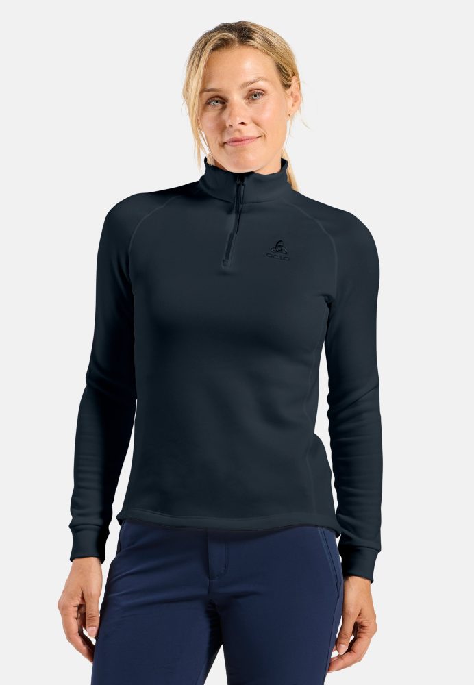 Odlo Berra Mid Layer Half-Zip für Damen - Wandern, Ski & Snow - marineblau, S