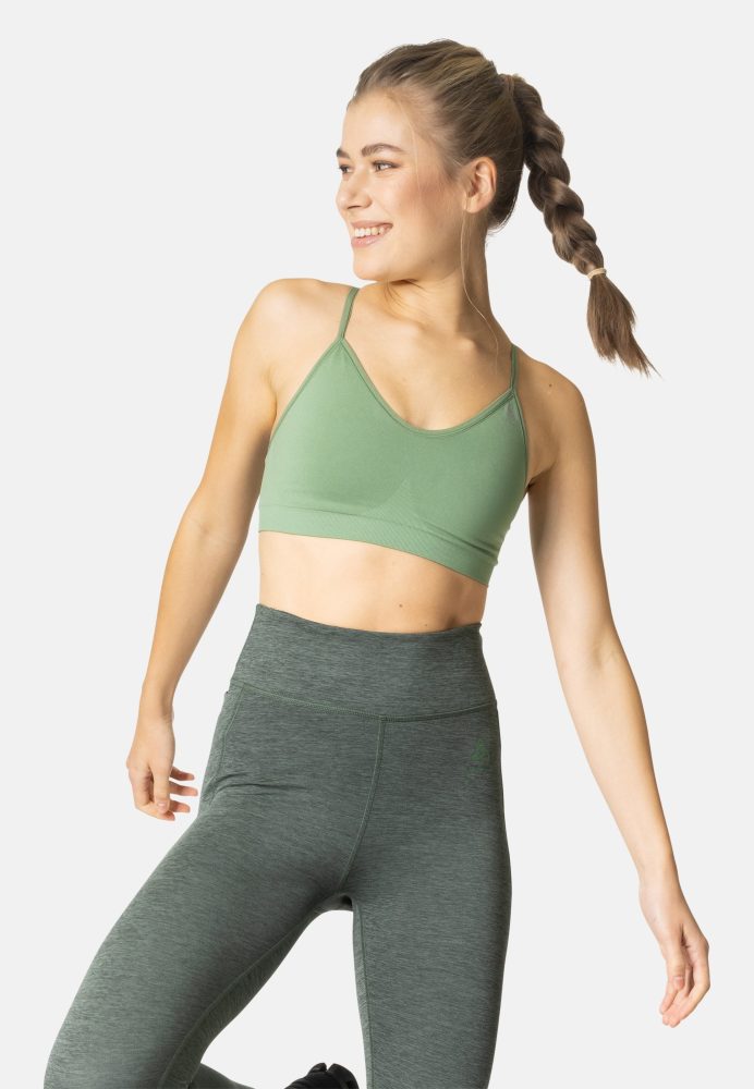 Odlo Seamless Soft Sport BH für Damen - Wandern, Training - grün, XS