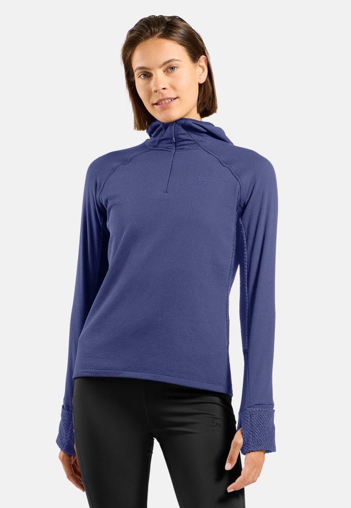 Odlo X-Alp Lauf-Hoodie für Damen - Trail Running, Running - lila, L