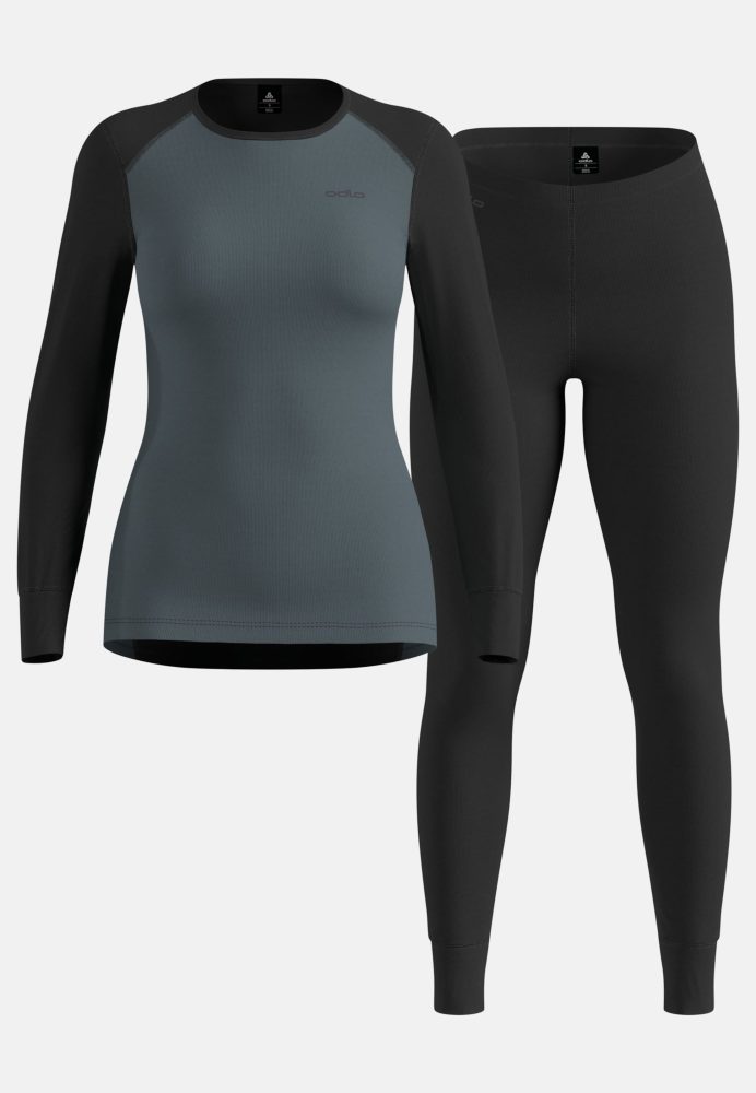 Odlo Active Warm Special Set Base Layer Set für Damen - Wandern, Ski & Snow - schwarz, L