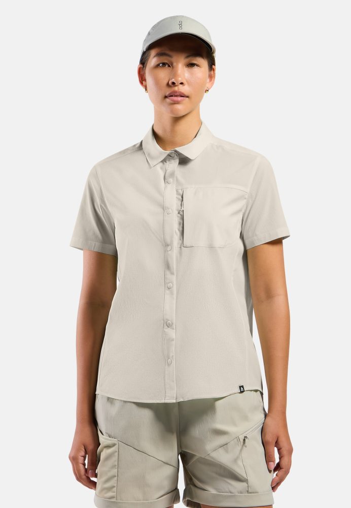 Odlo Essential Kurzarmhemd für Damen - Wandern - beige, XL