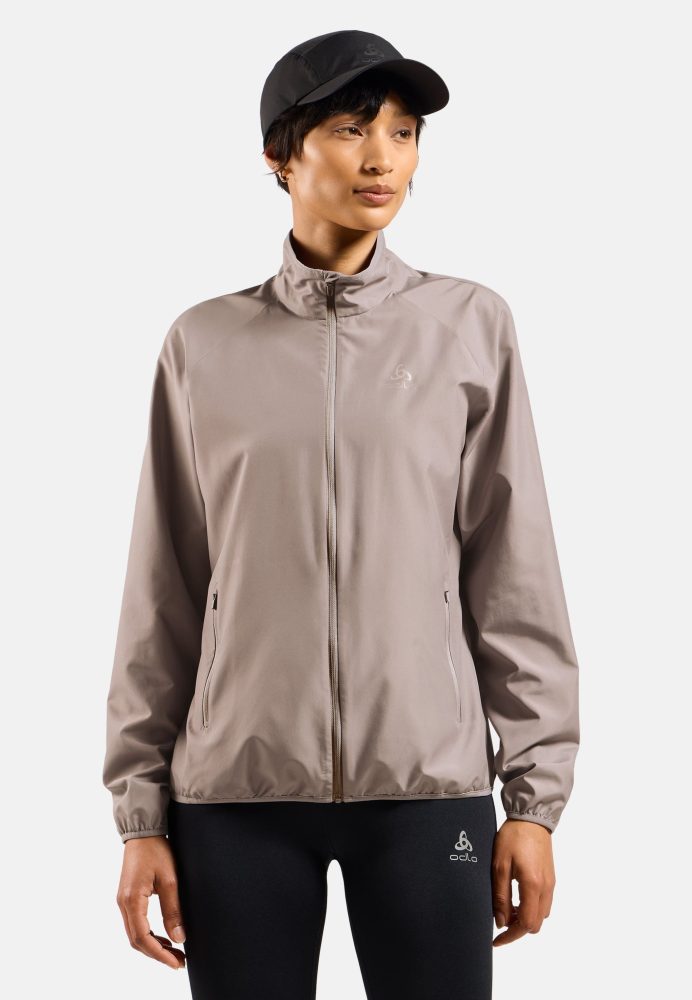 Odlo Essential Light Laufjacke für Damen - Trail Running, Running - beige, XL