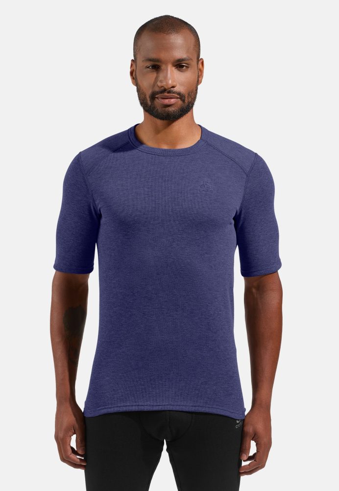 Odlo Active Warm Base Layer T-Shirt für Herren - Wandern, Ski & Snow - lila, L