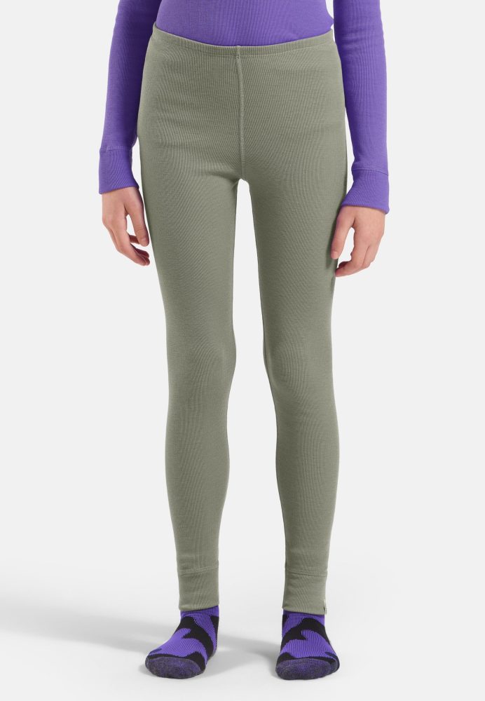Odlo Active Warm Base Layer Tights für Kinder - Wandern, Ski & Snow - grün, 152