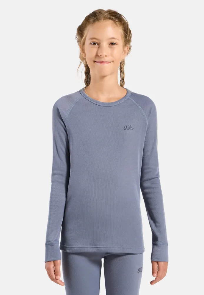 Odlo Active Warm Heritage Base Layer Set für Kinder - Wandern, Ski & Snow - grau, 116