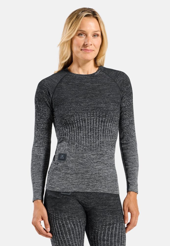 Odlo I-Thermic X-Warm Base Layer Shirt für Damen - Ski & Snow - grau, M