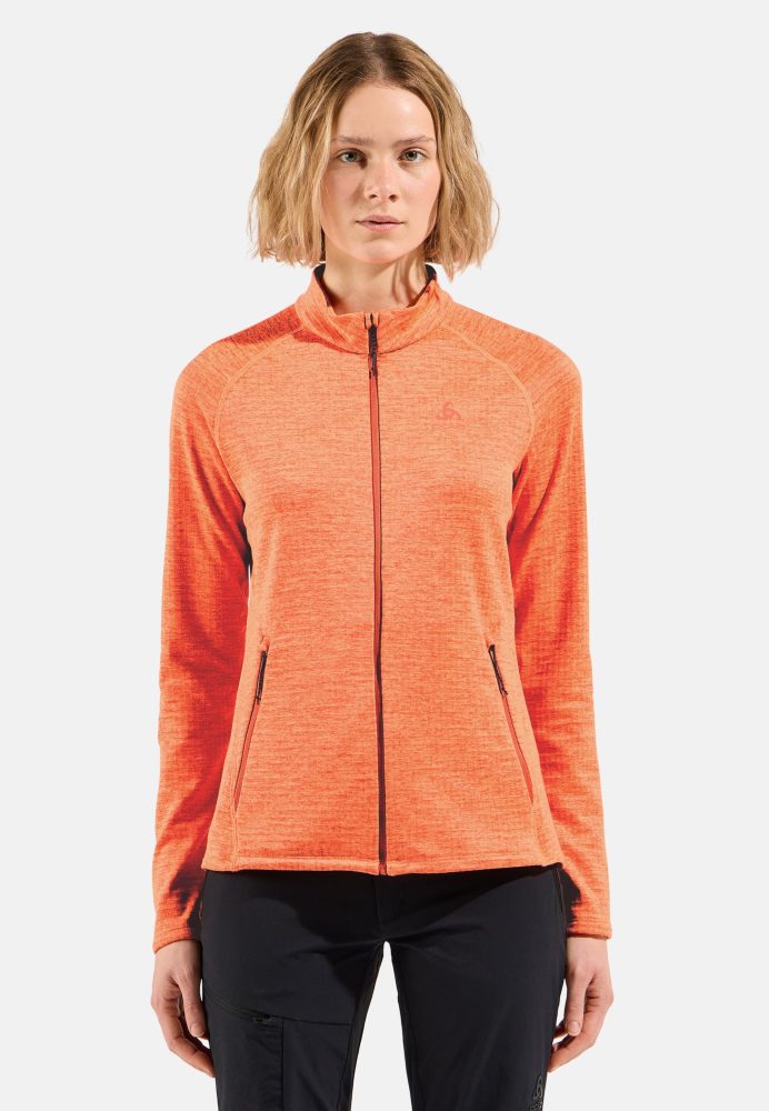 Odlo Tencia Mid Layer Full-Zip für Damen - Wandern - orange, XS