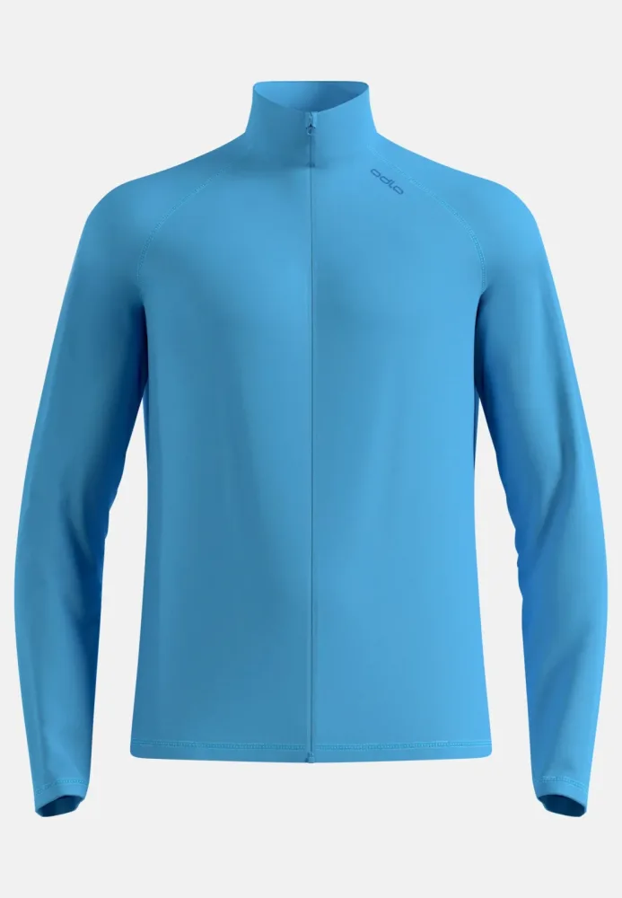 Odlo Essential Warm Mid Layer Full-Zip für Herren - Wandern, Ski & Snow - blau, XXL