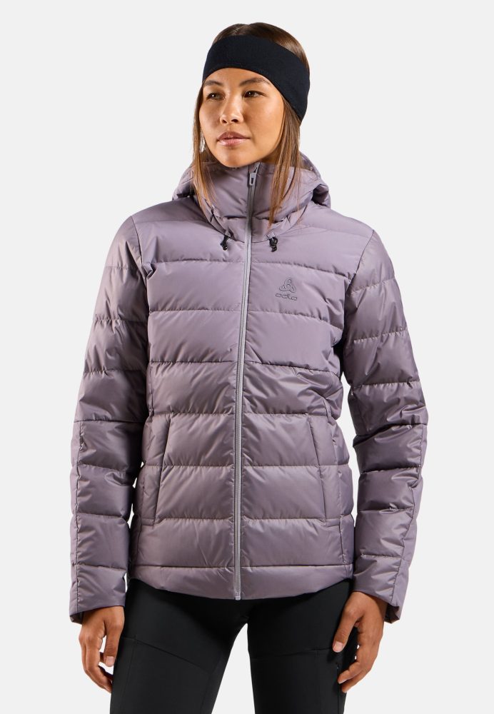Odlo Severin N-Thermic Hooded Isolationsjacke für Damen - Casual Comfort - lila, S