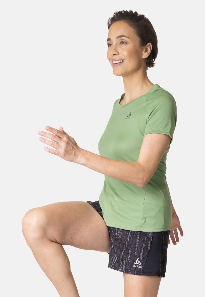 Odlo Essential Chill-Tec Lauf-T-Shirt für Damen - Trail Running, Running - grün, XS