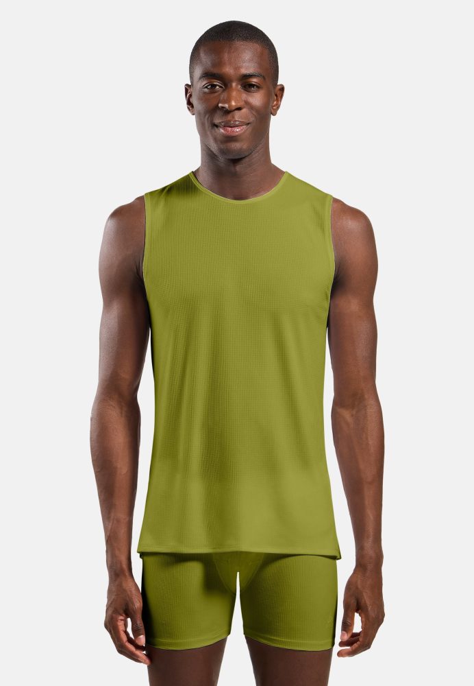 Odlo Active Light Base Layer Tank für Herren - Wandern, Training - grün, M
