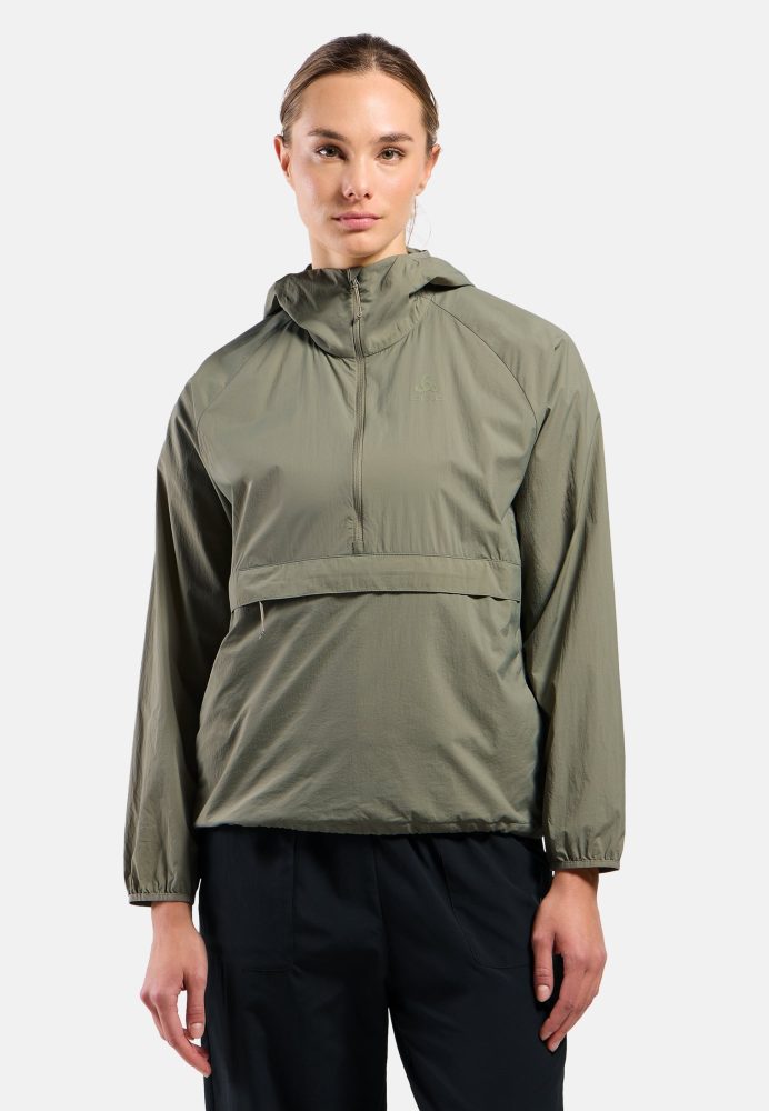 Odlo Essential Windbreaker Jacke für Damen - Wandern - grün, XL