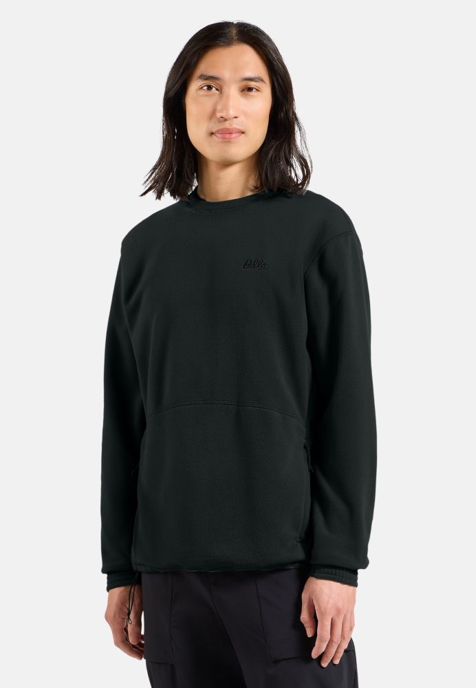 Odlo Classic Crew Mid Layer für Herren - Wandern, Ski & Snow - schwarz, XXL