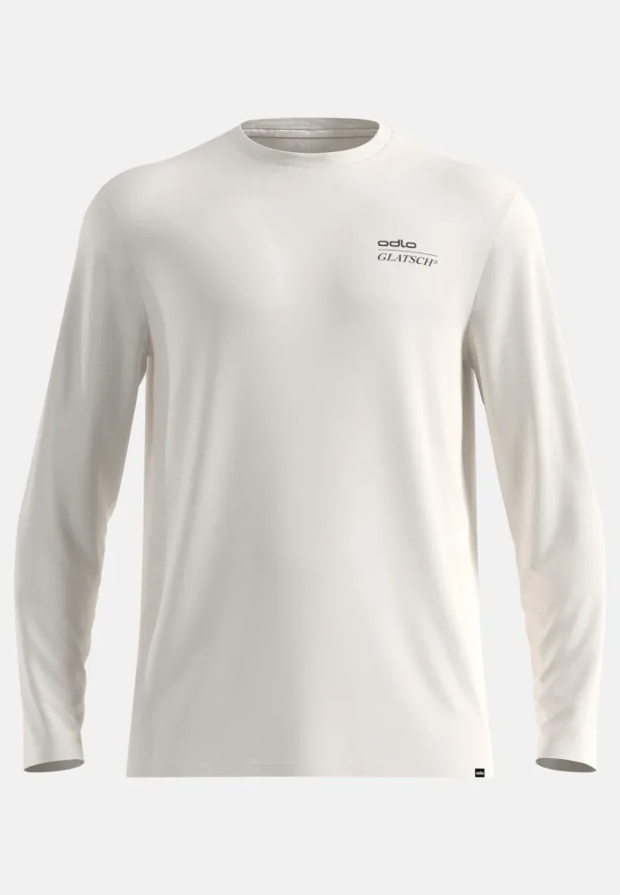 Odlo Merino 200 X Frozen Lake Langarm-Laufshirt für Herren - Wandern, Casual Comfort - grau, XXL