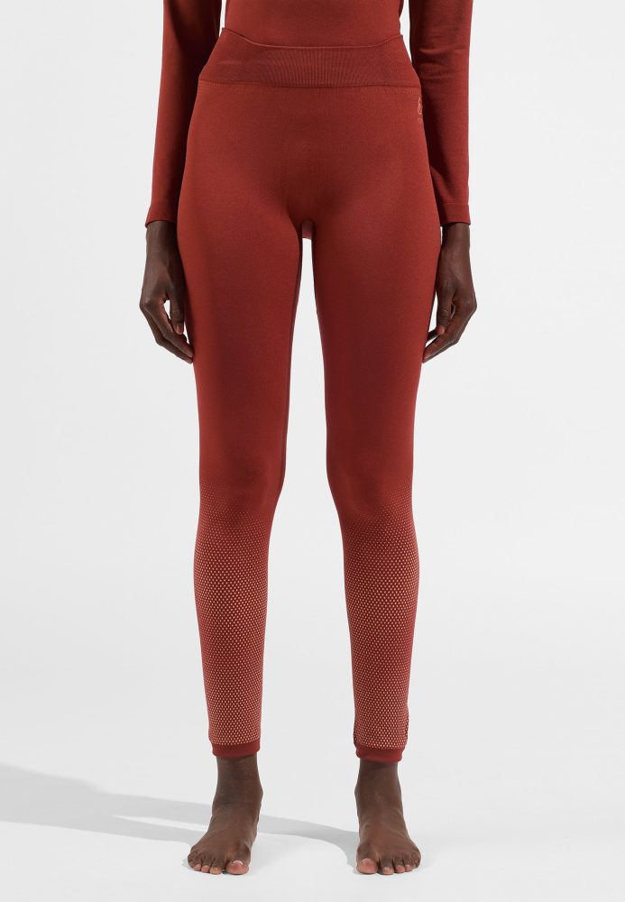Odlo Performance Light Base Layer Tights für Damen - Skilanglauf, Running - rot, XS