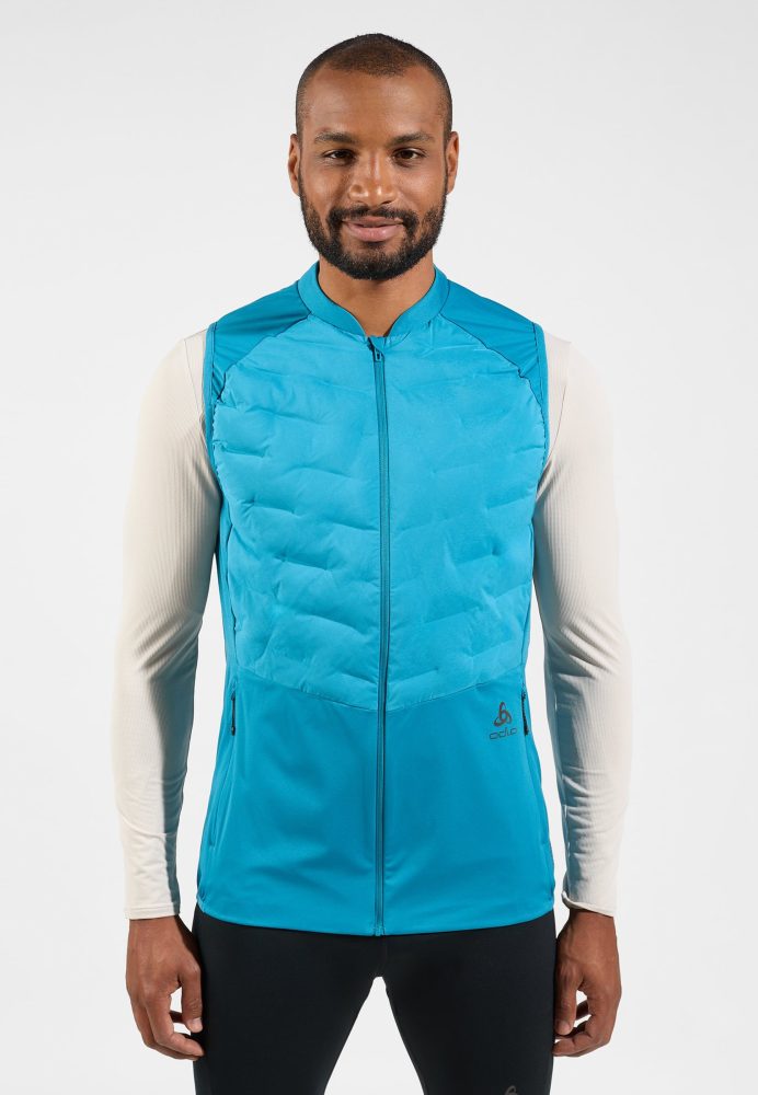 Odlo Zeroweight Insulator Laufweste für Herren - Skilanglauf, Running - blau, S