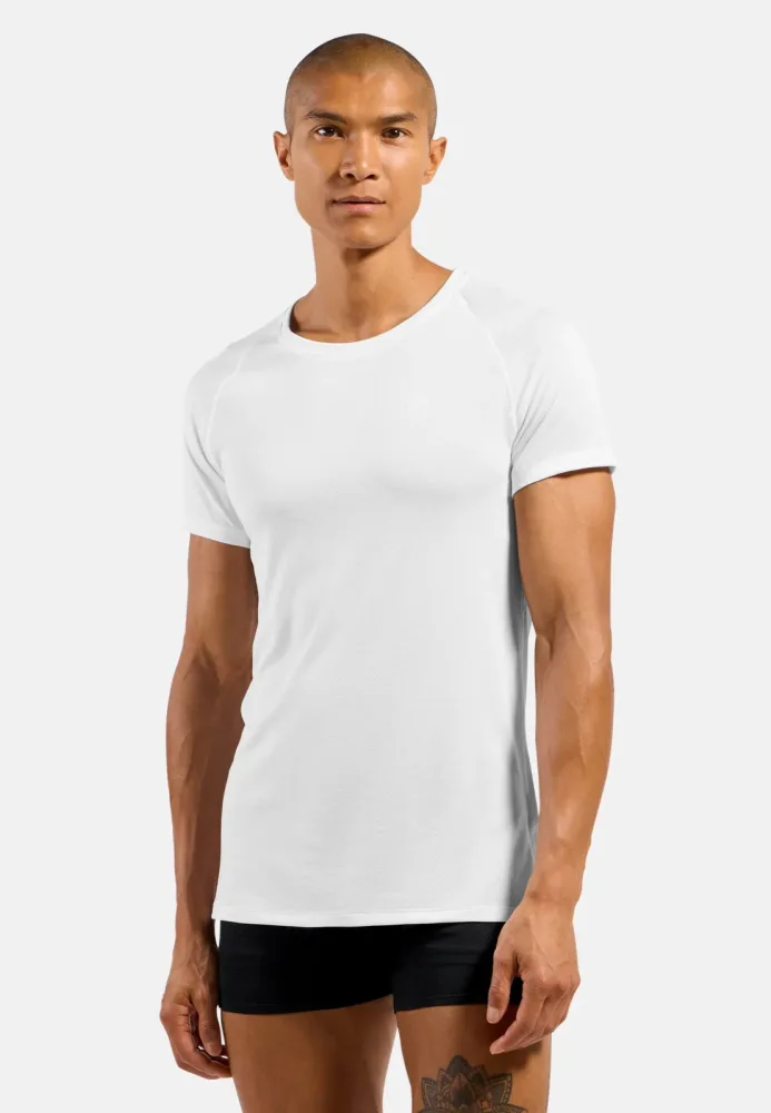 Odlo Active F-Dry Light Base Layer T-Shirt für Herren - Wandern, Radsport - weiss, XXL