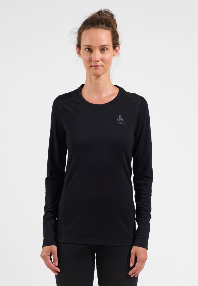 Odlo Natural Merino 200 Base layer Set für Damen - Wandern - schwarz, M