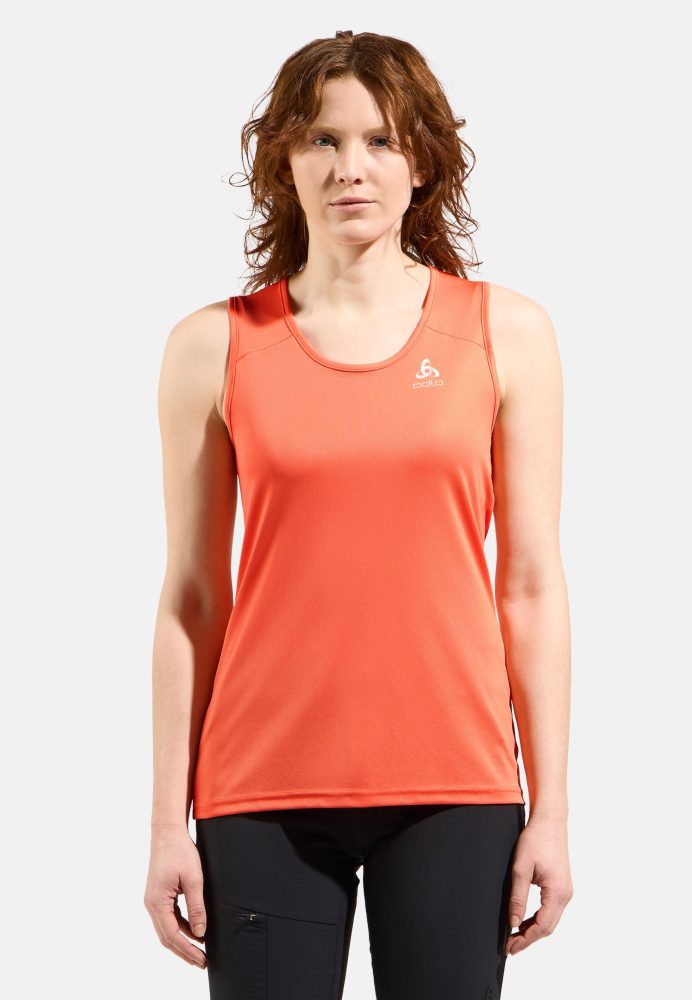 Odlo Cardada Tank für Damen - Wandern, Casual Comfort - orange, S