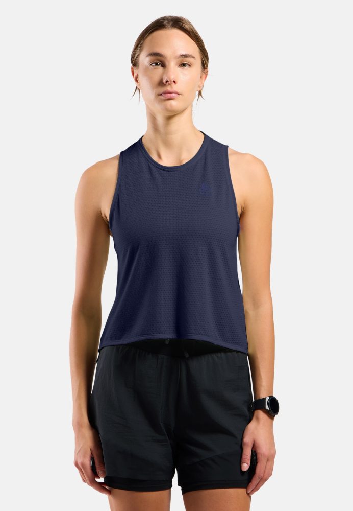 Odlo Essential Linencool Lauf-Tank für Damen - Training, Running - blau, S