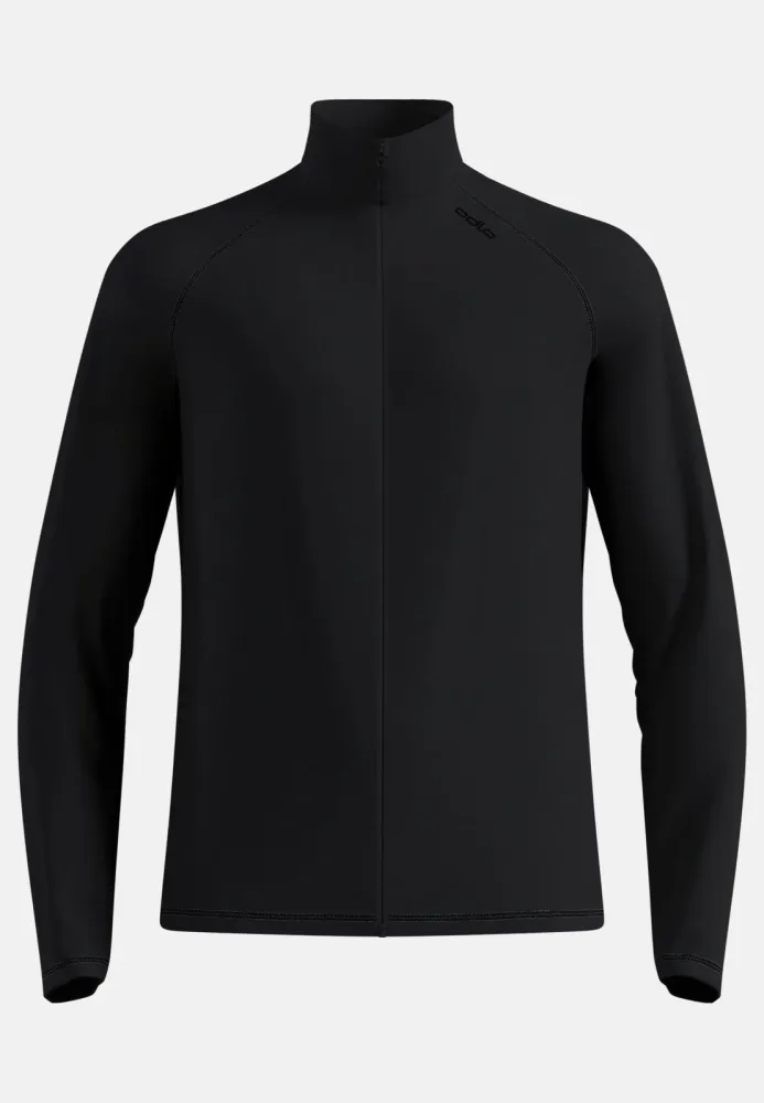 Odlo Essential Warm Mid Layer Full-Zip für Herren - Wandern, Ski & Snow - schwarz, S