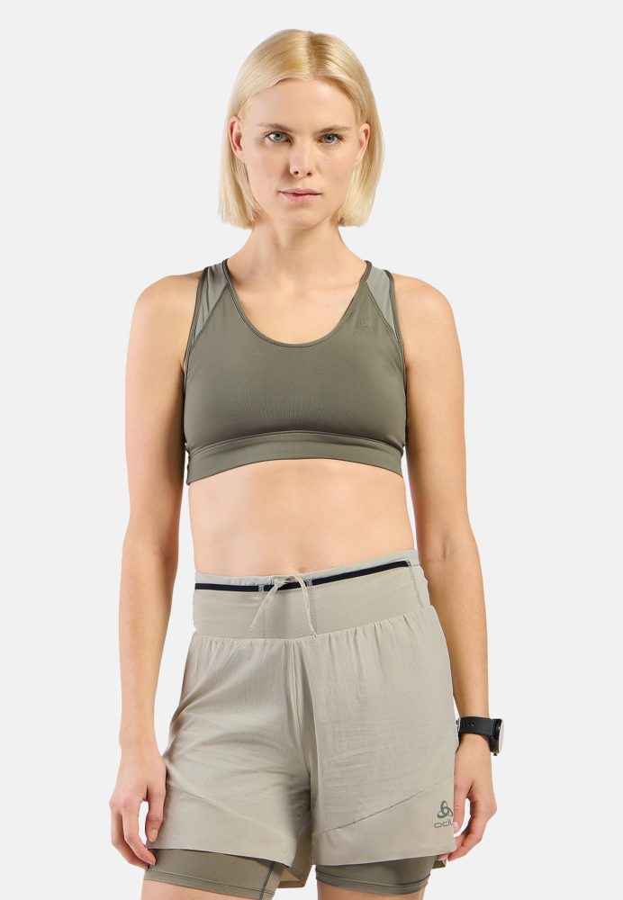 Odlo Medium Support Sport BH für Damen - Training, Running - grün, XL