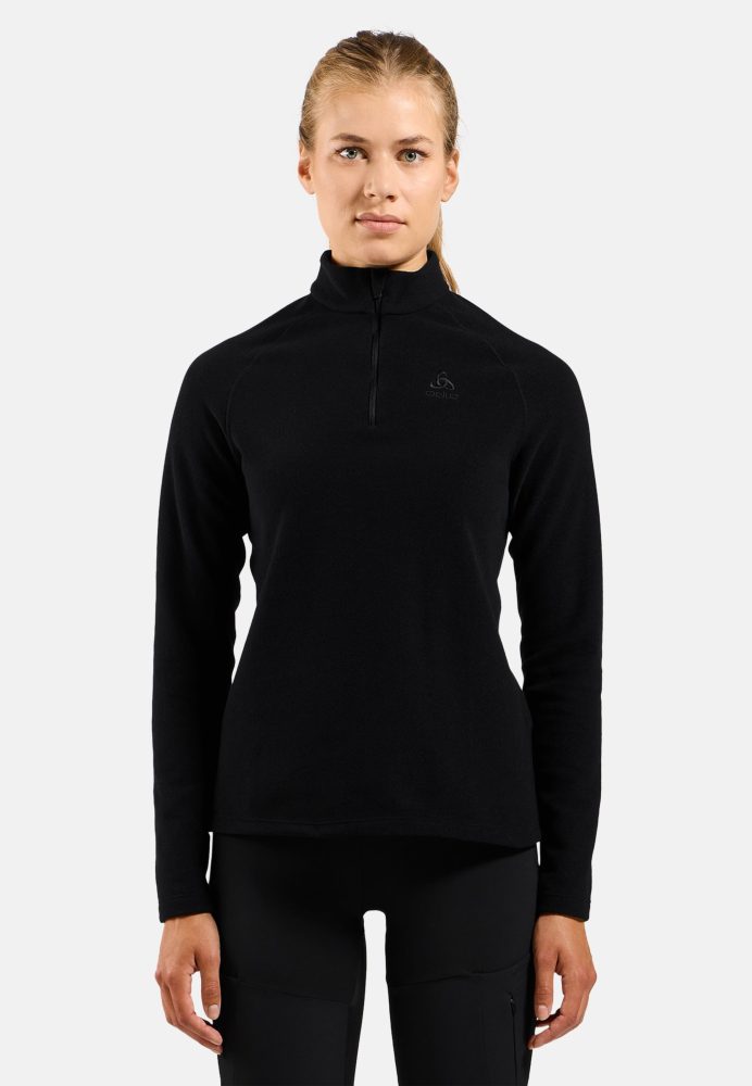 Odlo Rigi Mid Layer Half-Zip für Damen - Wandern, Ski & Snow - schwarz, L