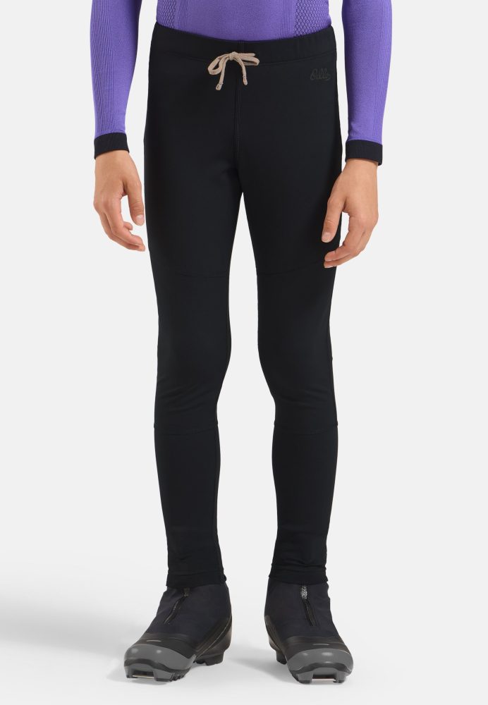 Odlo Essential Warm Langlauftights für Kinder - Skilanglauf - schwarz, 152