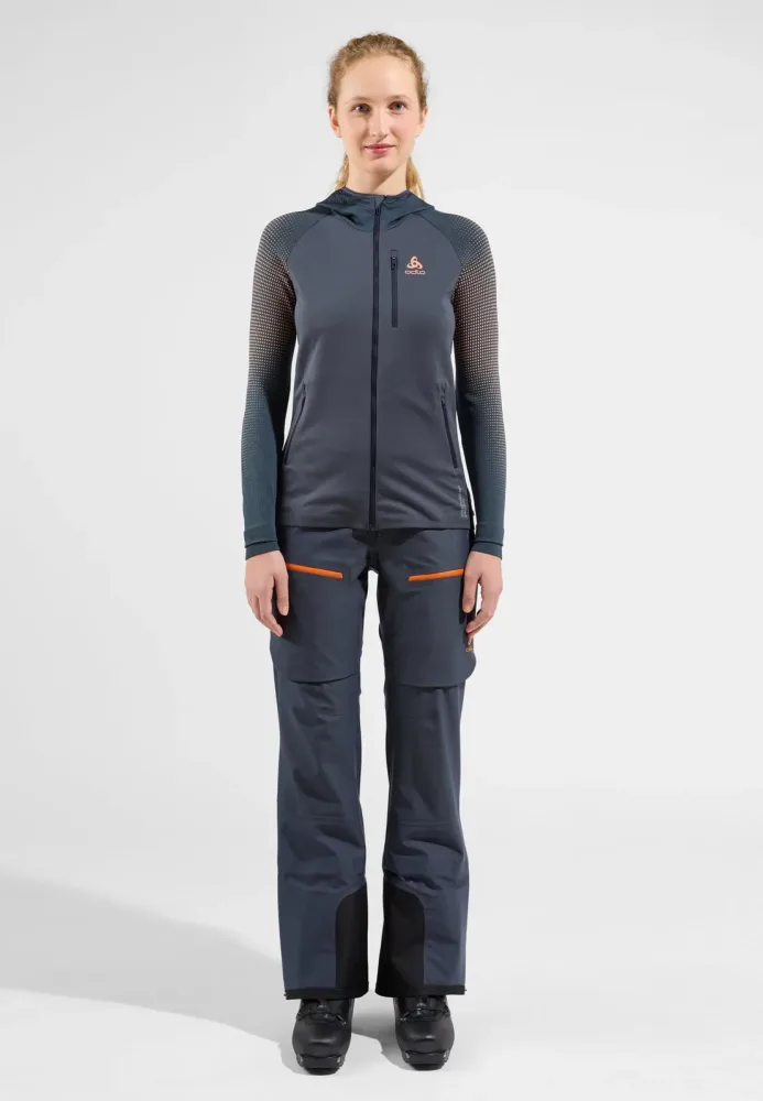 Odlo X-Alp Windproof Mid Layer Full-Zip für Damen - Ski & Snow - blau, S