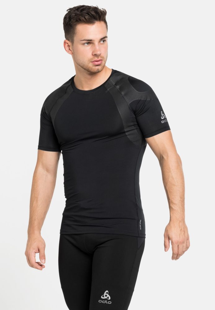 Odlo Active Spine Lauf-T-Shirt für Herren - Trail Running, Running - schwarz, XL
