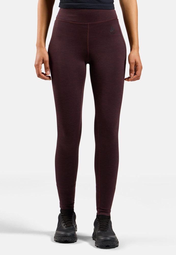 Odlo Active 365 Melange Lauftights für Damen - Training, Running - maron, XS