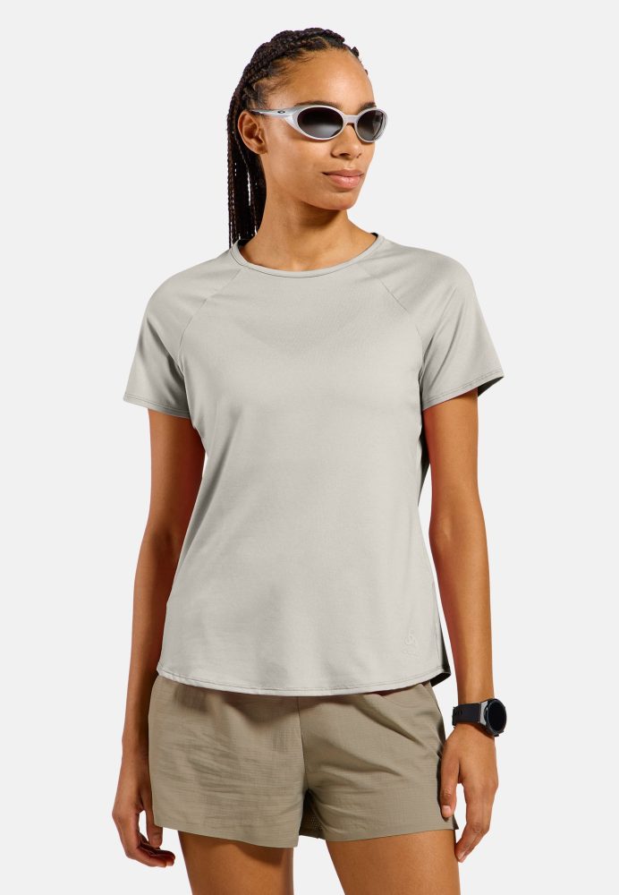 Odlo Essential 365 Lauf-T-Shirt für Damen - Training, Running - beige, M