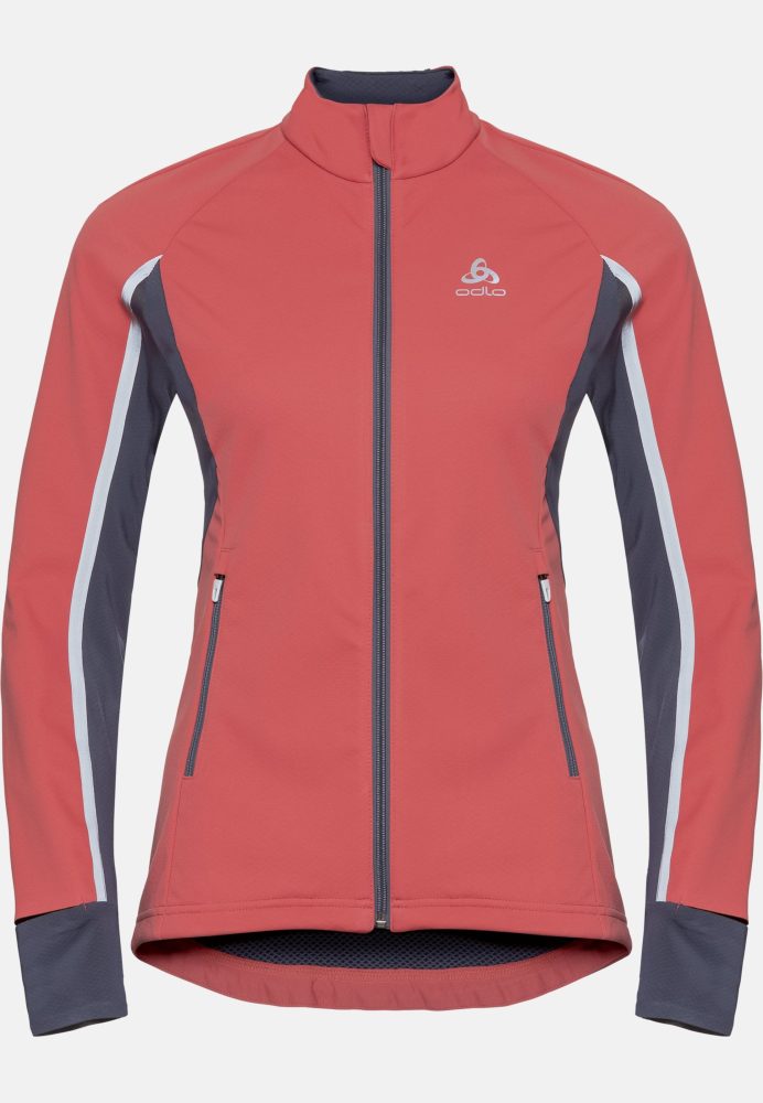Odlo Aeolus Pro Langlaufjacke für Damen - Skilanglauf - orange, M