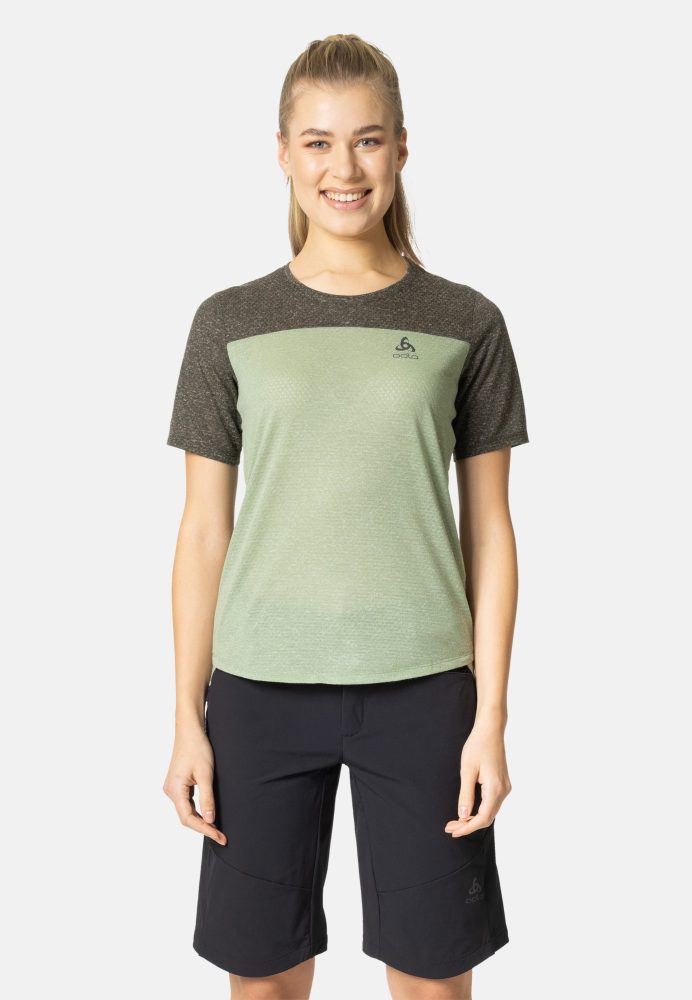 Odlo X-Alp Linencool Radshirt für Damen - Mountain Biking - grün, M