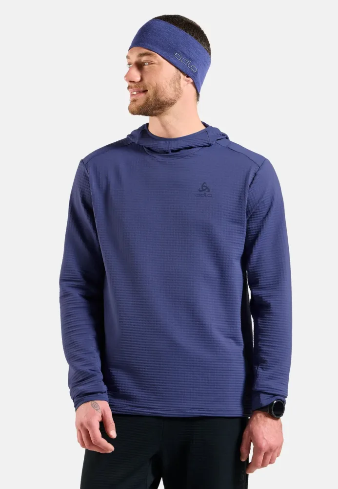 Odlo Essential Thermal Lauf-Hoodie für Herren - Trail Running, Running - lila, S