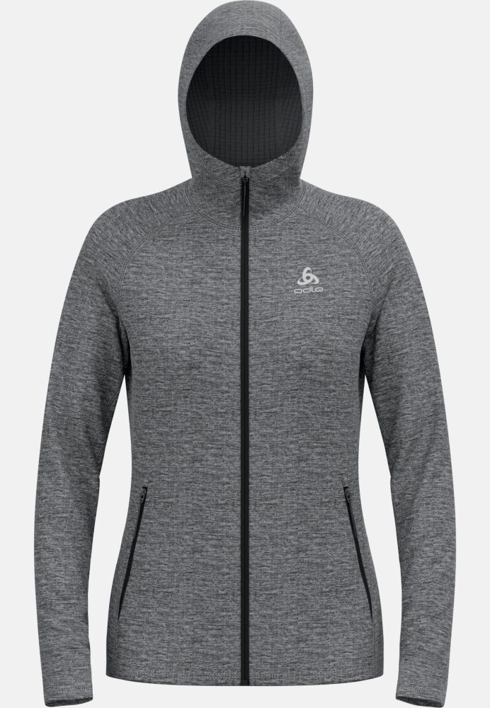 Odlo Tencia Hoodie Full-Zip für Damen - Wandern - grau, M