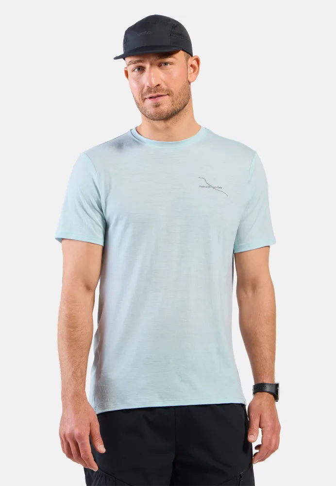 Odlo Herren Merino 160 Postcards T-Shirt
