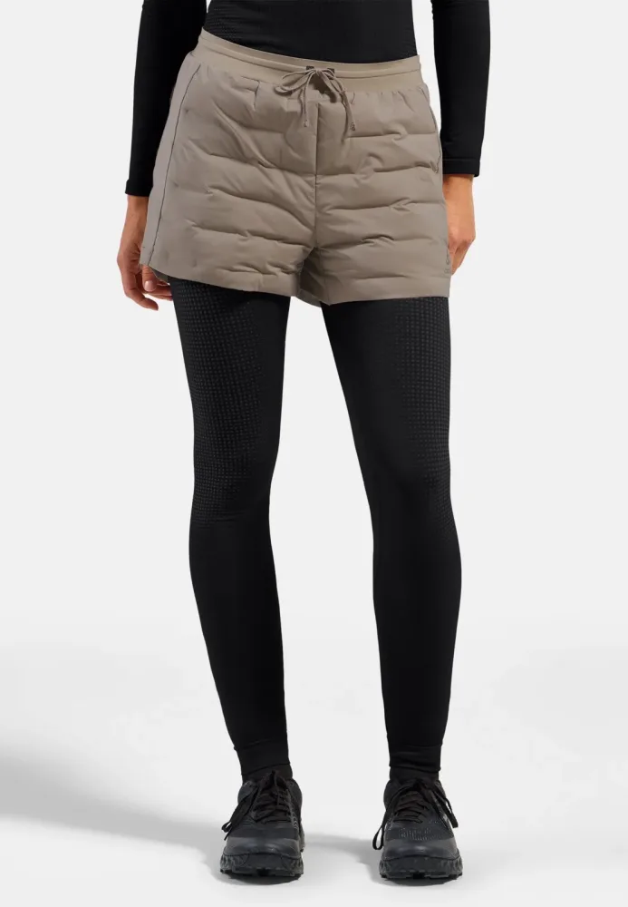 Odlo Zeroweight Insulator Laufshorts für Damen - Skilanglauf, Running - beige, L