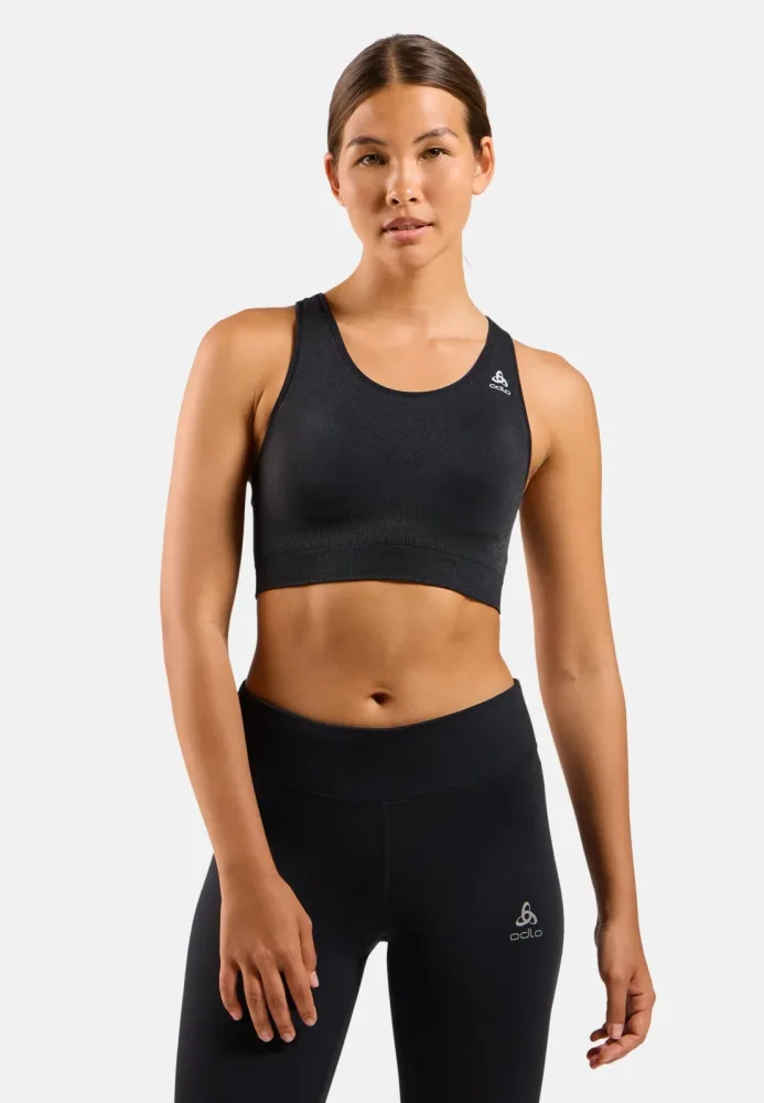 Odlo Seamless Medium Ceramicool Sport BH für Damen - Training, Running - schwarz, XS