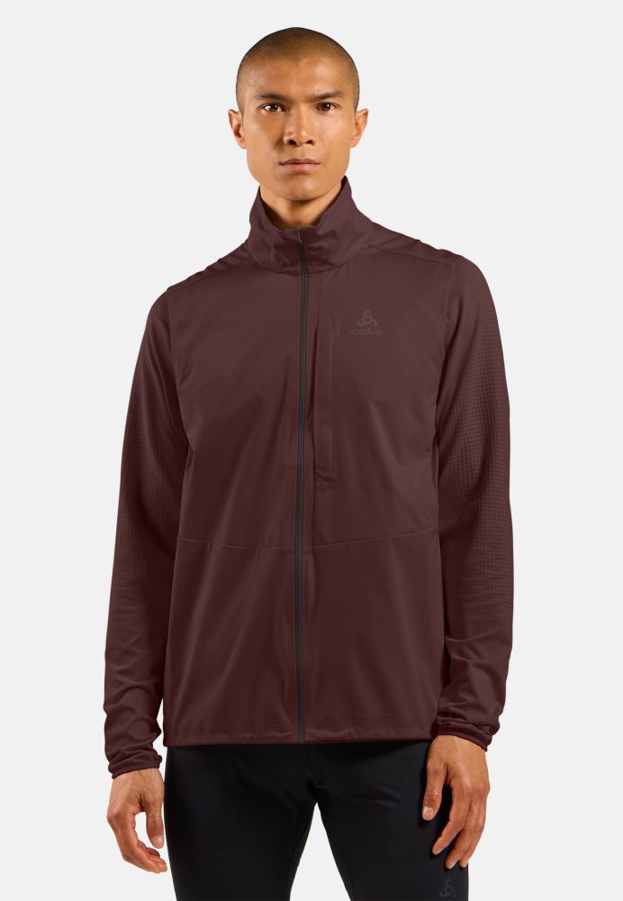 Odlo Zeroweight Warm Laufweste für Herren - Running - maron, S