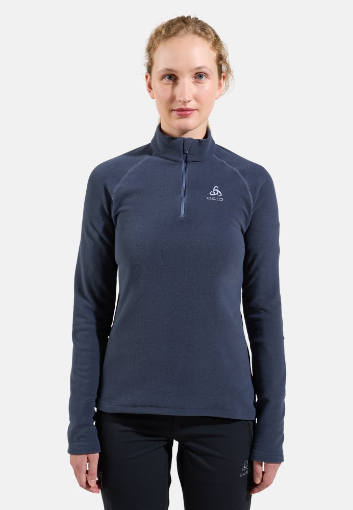 Odlo Rigi Mid Layer Half-Zip für Damen - Wandern, Ski & Snow - grau, M