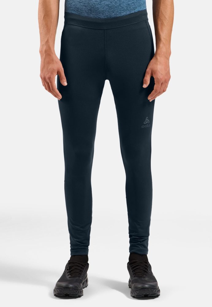 Odlo Essential Warm Lauftights für Herren - Running - blau, XXL