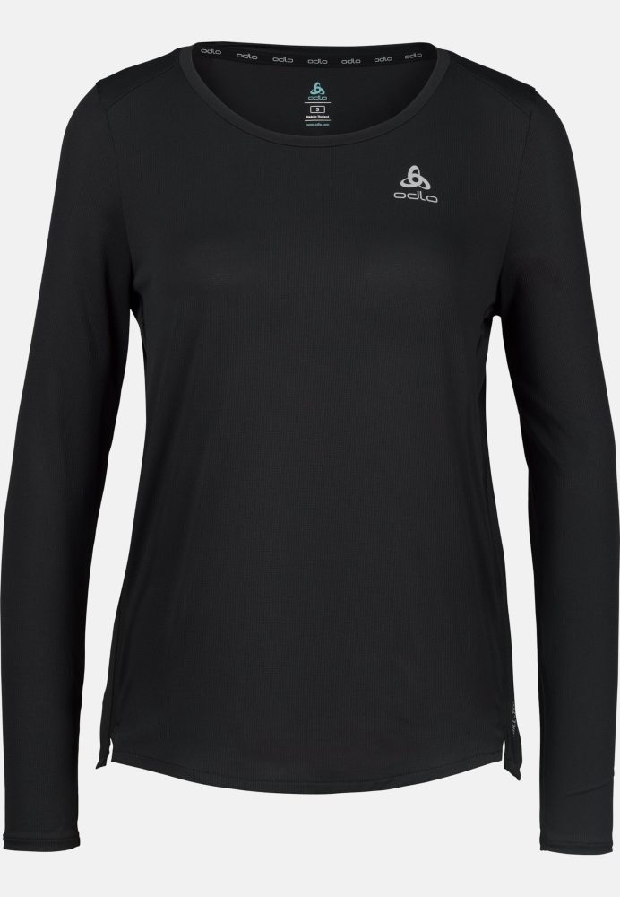 Odlo Zeroweight Chill-Tec Langarm-Laufshirt für Damen - Trail Running, Running - schwarz, XS